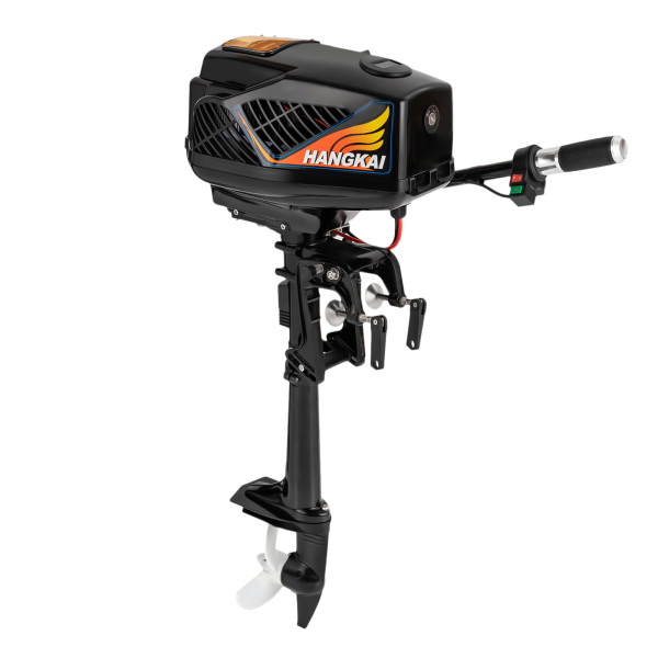 HANGKAI Outboard Motor Boat Engine, Short Shaft Electric Outboard Trolling Motor Fishing Boat Engine